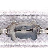 Sterling Mid Century Modernist Bracelet Daisy (#J5486)
