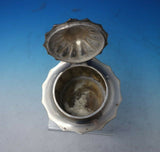 Hungarian .800 Silver Tea Caddy Round Fluted 5 1/2" Tall x 5" 13.9 ozt. (#5527)