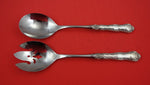 Strasbourg by Gorham Sterling Silver Salad Serving Set Pierced Original 11 3/8"