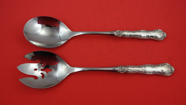 Strasbourg by Gorham Sterling Silver Salad Serving Set Pierced Original 11 3/8"