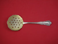 Diana by International Sterling Silver Tomato Server Pierced Gold Washed 7 1/2"