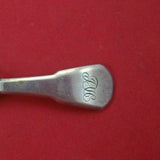 John Shea English Georgian Sterling Silver Tea Caddy Spoon Ovoid Bowl c. 1810