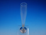 Duchin Creations Sterling Silver Vase with Etched Glass 10" Vintage (#3623)