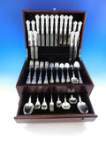 New Queens by Durgin Sterling Silver Flatware Set Service 96 Pcs "W" Mono