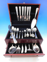 Lebolt Sterling Silver Flatware Set Hand Wrought Chicago 75 pcs Dinner