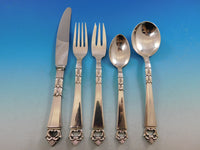 Danish Crown by Frigast Denmark Sterling Silver Flatware Set 8 Service 44 Pcs