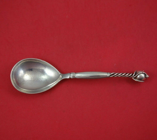 Ornamental by Grann and Laglye Danish Sterling Silver Berry Spoon 3-D Ball Twist