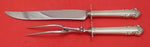 English Shell by Lunt Sterling Silver Roast Carving Set 2pc HH WS Knife 13 1/2"