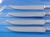 Prelude by International Sterling Silver Steak Knife Set 4pc Texas Sized Custom