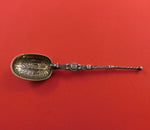 C. Saunders F. Shepherd English Estate Sterling Silver Coronation Spoon Vermeil
