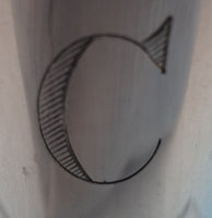 Faneuil by Tiffany and Co Sterling Silver Drinking Cup 4 1/2" C Monogram (#8414)