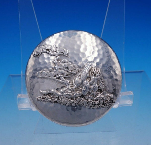 Applied Metals by Gorham Sterling Silver Powder Jar #370 Hand Hammered (#3359)