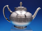 Gorham Sterling Silver Tea Set 5pc #1400 Kettle Pot Sugar Creamer Waste (#7608)