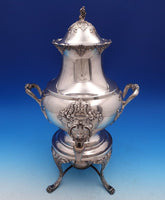 King Francis by Reed and Barton Silverplate Coffee Urn w/ Stand Lid Burner #8308