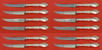 Melrose by Gorham Sterling Silver Steak Knife Custom Set 12 pieces 8 1/2"