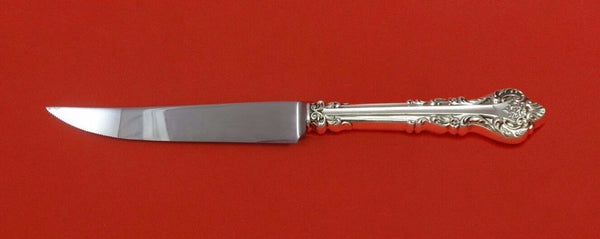 Silver Masterpiece by International Sterling Steak Knife Serrated Custom 8 1/2"