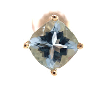 14k Yellow Gold 2.46cttw Genuine Natural Aquamarine Stud Earrings (#J6324)