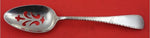 York by Old Newbury Crafters Onc Sterling Pierced Serving Spoon  8 3/4"