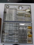 Filet Coquille Shell by Aucoc French 950 Silver Flatware Set Service in Chest