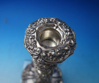 Silverplate Candlestick Floral Motif #5688 10 1/4" x 2 1/4" circa 1925 (#5826)