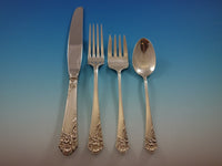Ecstasy by Amston Sterling Silver Flatware Set for 8 Service 37 pieces