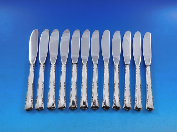 Greenbrier by Gorham Sterling Silver Butter Spreader HH Modern Set 12 pcs 6 1/4"