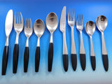 Designer Mixed Stainless Steel Flatware Set #2 Service 62 Pieces Modern Unused