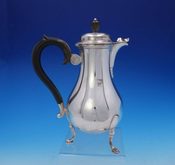 Jezler Swiss .800 Silver Tea Pot with Ebony Handle and Finial #1611 (#3784)