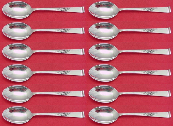 Classic Rose by Reed and Barton Sterling Silver Demitasse Spoon Set 12pc 4 1/2"