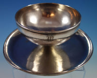Kalo Sterling Silver Ice Cream Dish w/ Underplate Handwrought & Hammered (#1576)