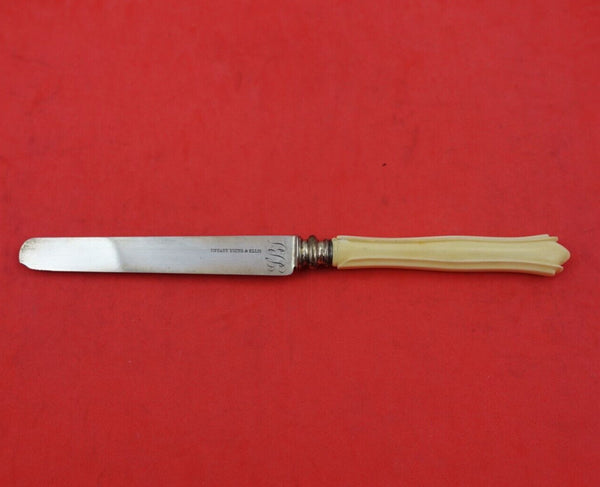 Tiffany and Co Silver Fruit Knife 7 3/4" Monogrammed Heirloom Unknown pattern