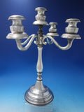 Italian Sterling Silver Candelabra Pair 5-Light #3287 c.1920 59.6 ozt. (#5464)