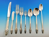Sovereign Old by Gorham Sterling Silver Flatware Set 103 Pieces Stylized Acorn