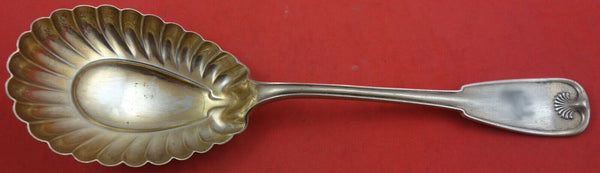Palm by Tiffany & Co. Sterling Silver Berry Spoon Fluted Goldwashed 9 1/4"