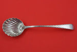 English Georgian Sterling Silver Preserve Spoon Shell Bowl c. 1760-1770s 7 3/8"