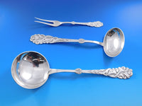 Tang AKA Seaweed Danish 830 Silver Flatware Set Modern 93 pieces Mathiesen