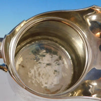 Gorham Sterling Silver Water Pitcher with Engraved Cherub and Grapes (#2897)