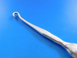 Lap Over Edge Acid Etched by Tiffany Sterling Silver Button Hook Flowers 8 1/4"