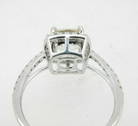 14k Gold Cushion Cut Peach Genuine Natural Morganite Ring with Diamonds (#J5116)