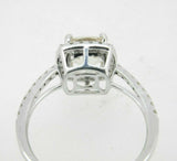 14k Gold Cushion Cut Peach Genuine Natural Morganite Ring with Diamonds (#J5116)
