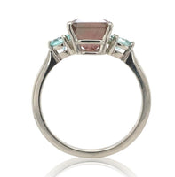 14k Gold 3.80 Carat Bi-Color Genuine Natural Watermelon Tourmaline Ring (#J6985)