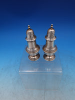 Grand Colonial Wallace Sterling Silver Salt & Pepper Shaker Pair Plain 73 7433