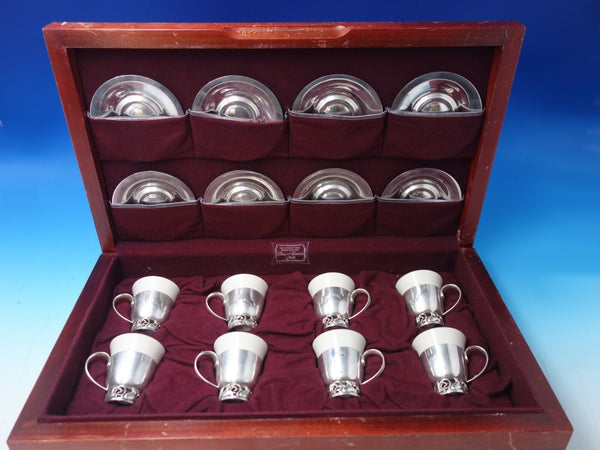 La Paglia by International Sterling Silver Demitasse Set 16pc Liners Box (#6060)