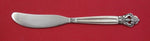 Chased Danish Gold by Unknown Sterling Silver Butter Spreader flat handle 5 1/2"