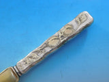 Lap Over Acid Etched by Tiffany Sterling Silver Dessert Knife GW HHAS w/ Branch