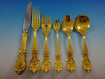 Francis I Gold by Reed and Barton Sterling Silver Flatware Service Set 76 Pcs