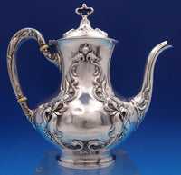 Eton by Wallace Sterling Silver Coffee Pot Large Art Nouveau #1160 8" (#8401)