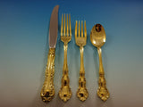 Old Atlanta Gold by Wallace Sterling Silver Flatware Service 8 Set Vermeil 32 Pc
