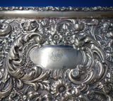 SG Jacobs English Estate Sterling Silver Tray Rectangular Fancy #385278 (#5531)