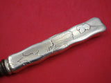 Lap Over Edge Acid Etched by Tiffany Sterling Silver Roast Carving Fork Squash
